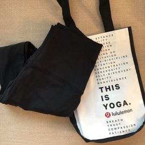 Lululemon Black Mesh Leggings